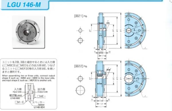 196.1-539.4Nm Motor Reducer 2400-4000rpm LGU146 Metal Robot Gear Motor
