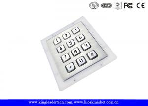 Quality Stainless Steel Industrial Numeric Keypad Vandal High Resistance For Access Control System for sale