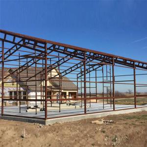 Quality CZ Q355B Steel Frame Warehouse Construction Galvanized Steel Greenhouse Frame for sale