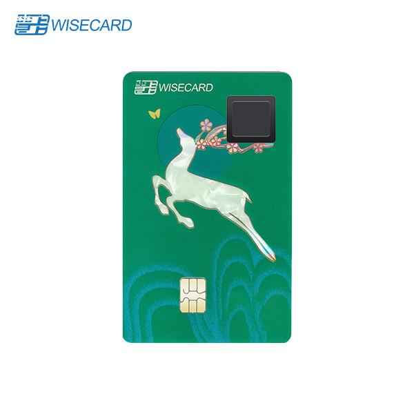 Buy 85.5x54mm Fingerprint Smart Card , Biometric Access Card For Finance at wholesale prices