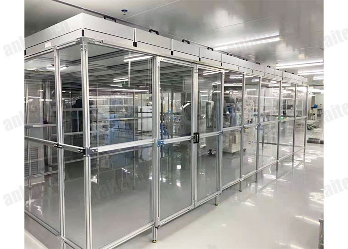 Buy ISO5 Anlaitech Laboratory Clean Room , Class 100 2745m3/H Aluminum Clean Room at wholesale prices