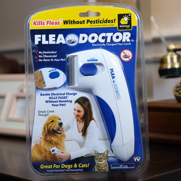 Hallupets Dog Pet Electric Flea Comb Remover Electric Flea And Tick Comb