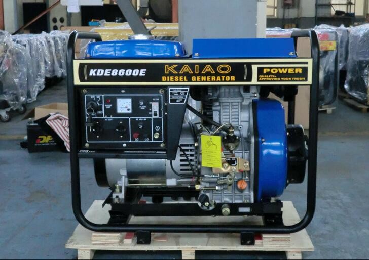 Quality 60hz 6kva 3600rpm Open Frame Diesel Generators Recoil Starter For Factory / Construction for sale