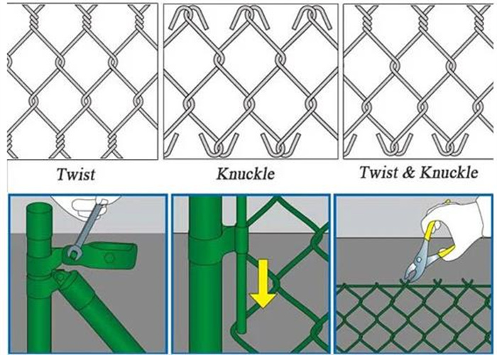 Sports Baseball Garden Chain Link Fence Fabric Diamond Wire Mesh 6mm