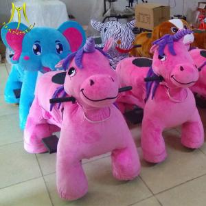 China Hansel   plush animal petting zoo kids riding horse toy for sale stuffed animals go kart on sale