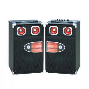 Quality Single Pro Audio Portable Bluetooth PA Speakers With Led Tweeter / SD Card for sale