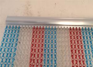 Quality Heavy Duty Colored 90cmx210cm Aluminum Chain Link Curtain 2.0mm 1.6mm Thickness for sale