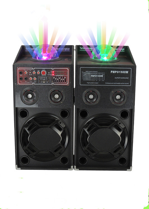 Quality 120 Watt Portable Disco Light Bluetooth Speaker Active PA System For Stage Performance for sale
