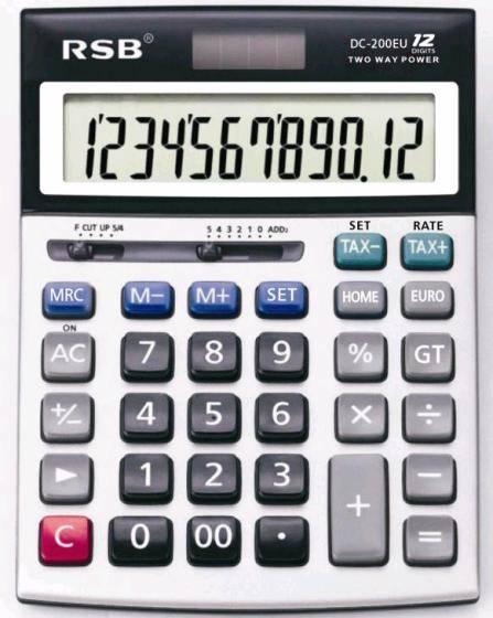 Buy Multi-Foreign Currency Exchange Rate Solar Calculator (DC-200EU) at wholesale prices