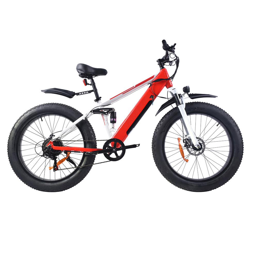 500W Fat Tire Electric Hunting Bike 40km/H With 26x4.0 Fat Tire