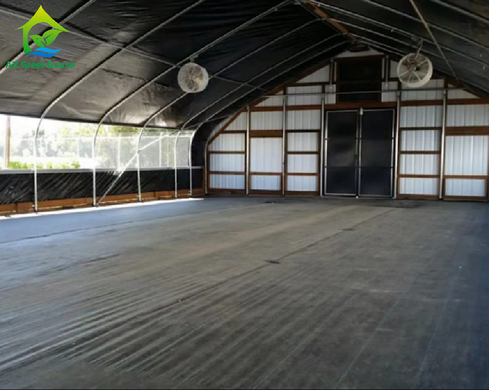 Auto Blackout Greenhouse Exterior Light Deprivation Greenhouse Film Rolling Greenhouse