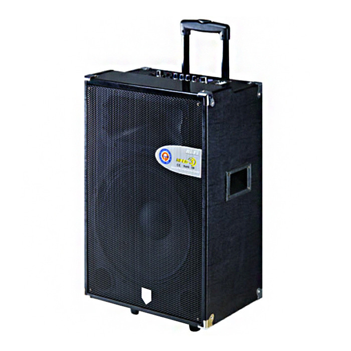 Quality Plastic Portable Trolley Audio Box Speaker With USB / SD / FM / Bluetooth Function for sale