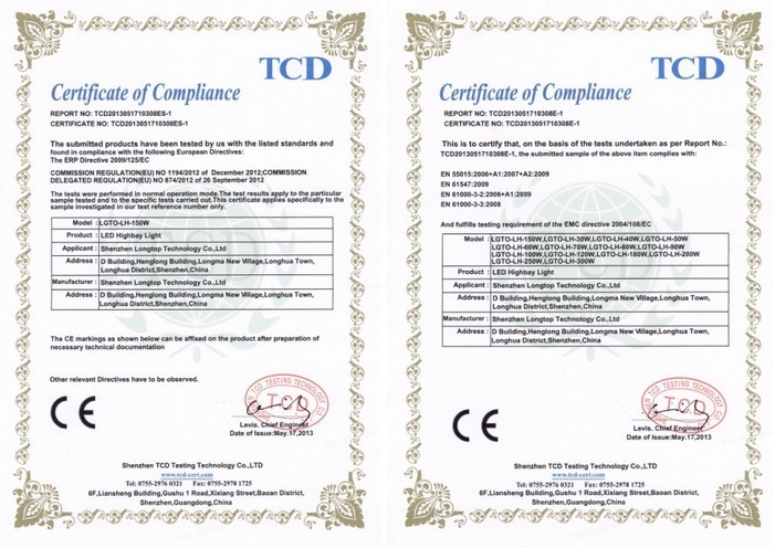 Shenzhen Longtop Technology Co.,LTD Certifications