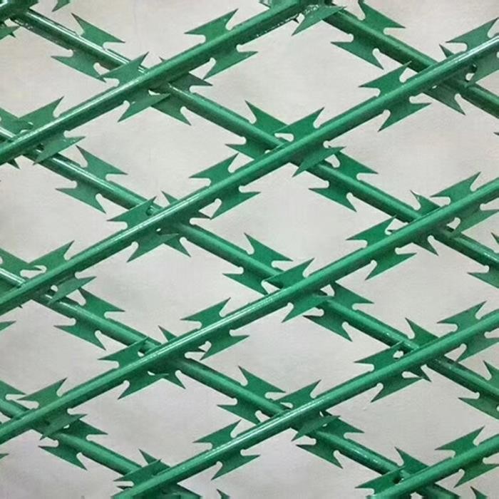 Quality Hot Dipped Galvanised Welded Razor Wire Mesh Diamond Mesh Razor Wire Customized for sale
