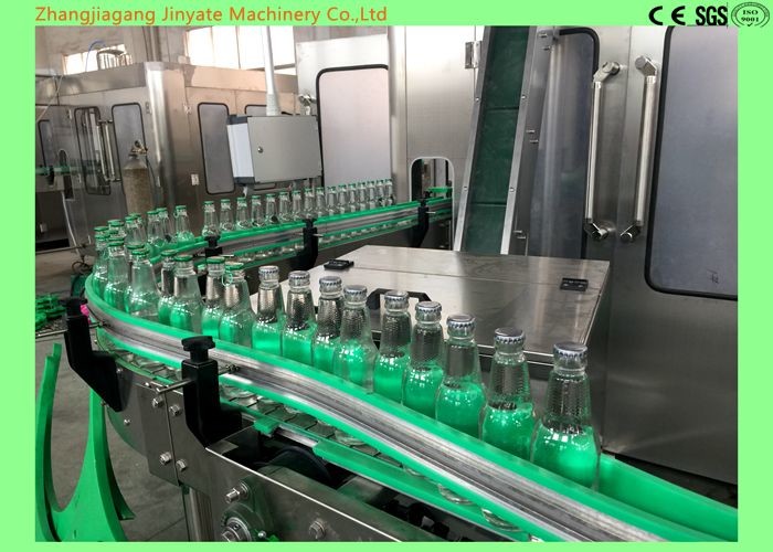 Quality 6000BPH Glass Bottle Filling Machine PLC Control System For Lemon / Sugarcane Juice for sale