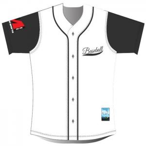 Quality 300gsm Custom Softball Jerseys , Sublimation Printing College Baseball Uniforms for sale