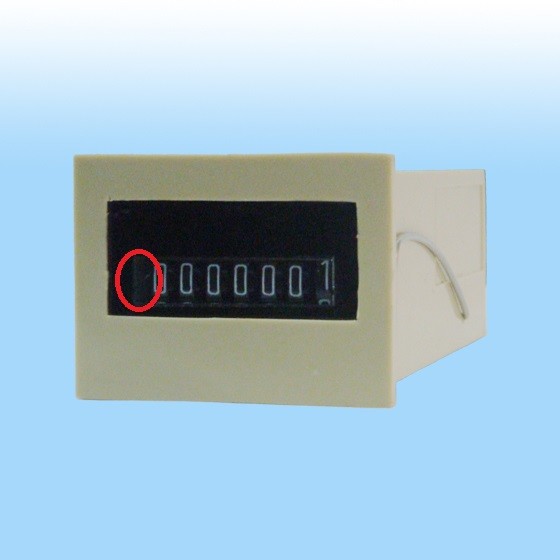 YAOYE-877 plastic electromagnetic 7 digit mechanical pulse counter