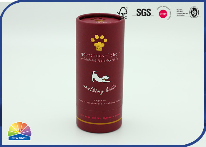 Quality Aluminum Foil Pet Food Packaging Food Use Paper Cylinder Tube for sale
