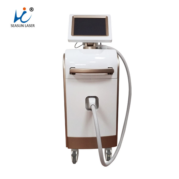 Vetical Laser Hair Equipment , Golden Micro Channel Laser Removal Machine