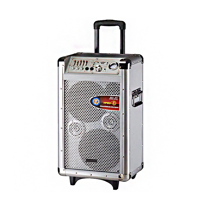 Quality 100 Watt Professional PA Portable Trolley Speaker Bluetooth Active Speakers for sale