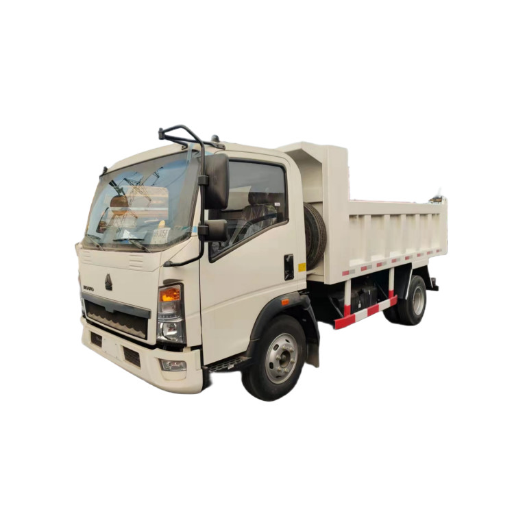 4x2 Sinotruk Howo Light Dump Truck 116HP 6 Tire Logistics Transportation
