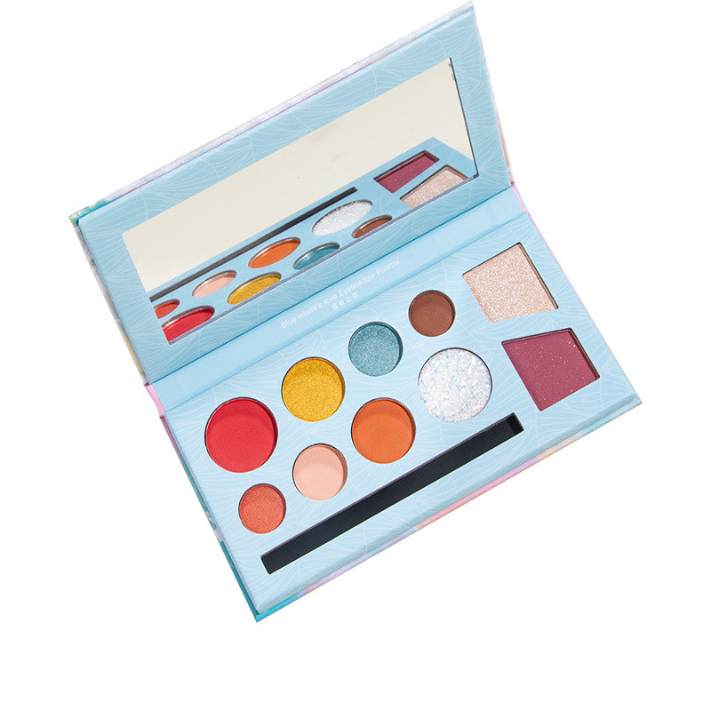 Quality Blue Empty Magnetic Eyeshadow Palette for sale