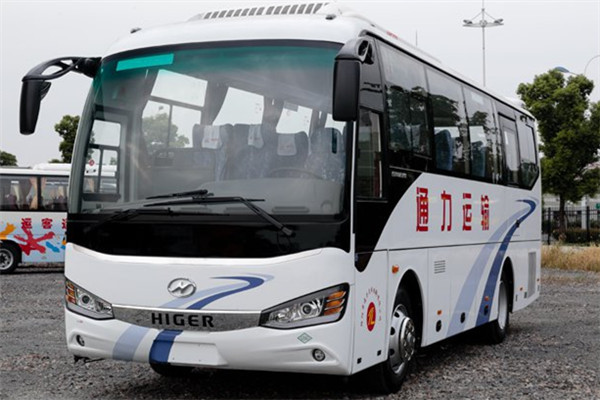 Quality Higer 35 Seat Used Mini Bus , Used Diesel Coaches 100 Km/H Speed Wheelbase 4250mm for sale
