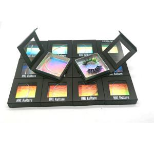 Quality 600gsm Eye Lash Magnetic Window Box Packaging UV Printing for sale