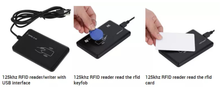 Quality Desktop T5577 Chip 13.56Mhz 125KHZ RFID ID Card Reader for sale