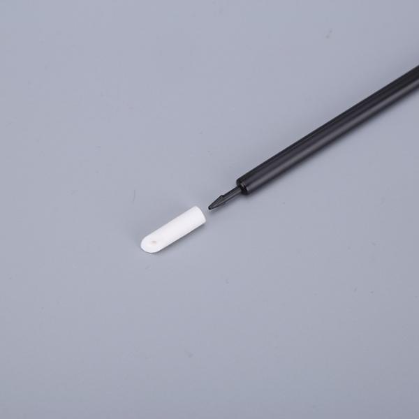 Buy Beveled PU Clean Room Cotton Swabs , Disposable Swabs Black PP Stick at wholesale prices