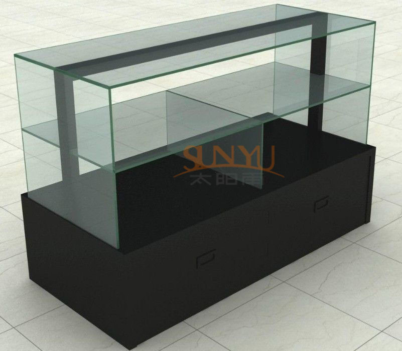 Quality MDF Display Stands Acrylic Window Displays For Retail Stores Black for sale