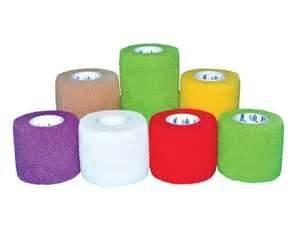 Quality Pure Colour no residue Easily torn Non woven fabric self adhesive Elastic Bandage for sale