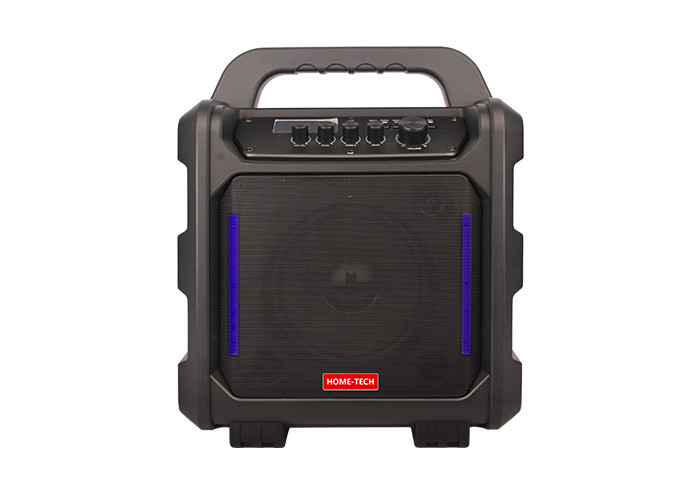 Quality Outdoor Portable Bluetooth Speaker With LED Lights , Wireless Microphone , Rechargeable Battery for sale