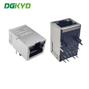 Buy cheap DGKYD311Q106AB2A4DN RJ45 Network Interface TAB UP Modular Jack Single Port PCB Interface Illuminated Shield from wholesalers