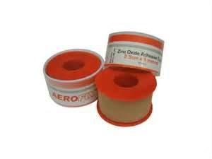 Quality Easy Tear Breathable Plastic Shell Packaged Cotton Fabric Zinc Oxide Tape for sale