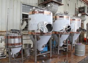 Quality 1500L Conical Beer Fermenter , Stainless Steel Fermentation Tanks for sale
