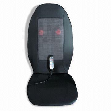 Quality Portable Shiatsu/Rolling Full Massage Cushion with Infrared Heat, Cover made of PVC/PU for sale
