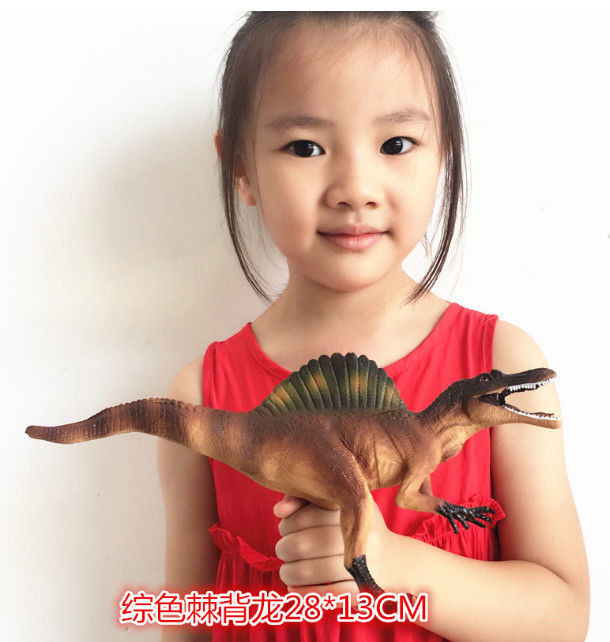 Quality Customized Dinosaur Model Toys L28*W7.5*H13 Plastic Jurassic Park Spinosaurus Toy for sale