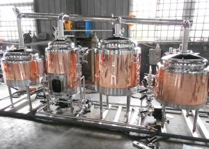 Quality Anti-Aging Electric Copper Beer Brewing Machine No Dead Corner Welding for sale