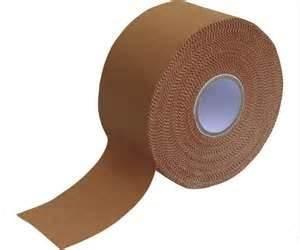 Quality Brown color Serrated Edges Rayon Hypo - allergenic Sports Strapping Tape for sale