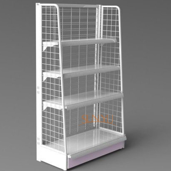 Quality White Metal Display Racks / Floor Displays Retail Snack Daily Commodity Promotion for sale