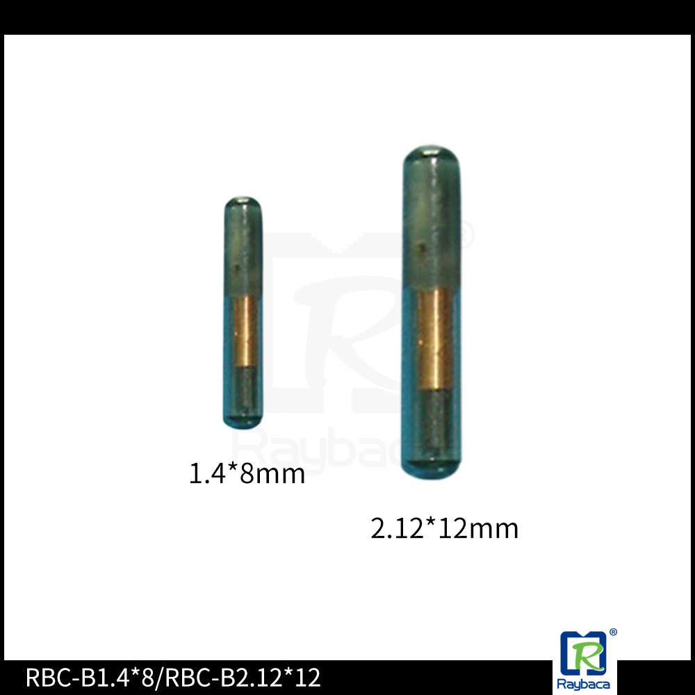 Quality 134.2 KHz Pet Tracking Chip , LF RFID Glass Transponder 2.12 X 12mm for sale