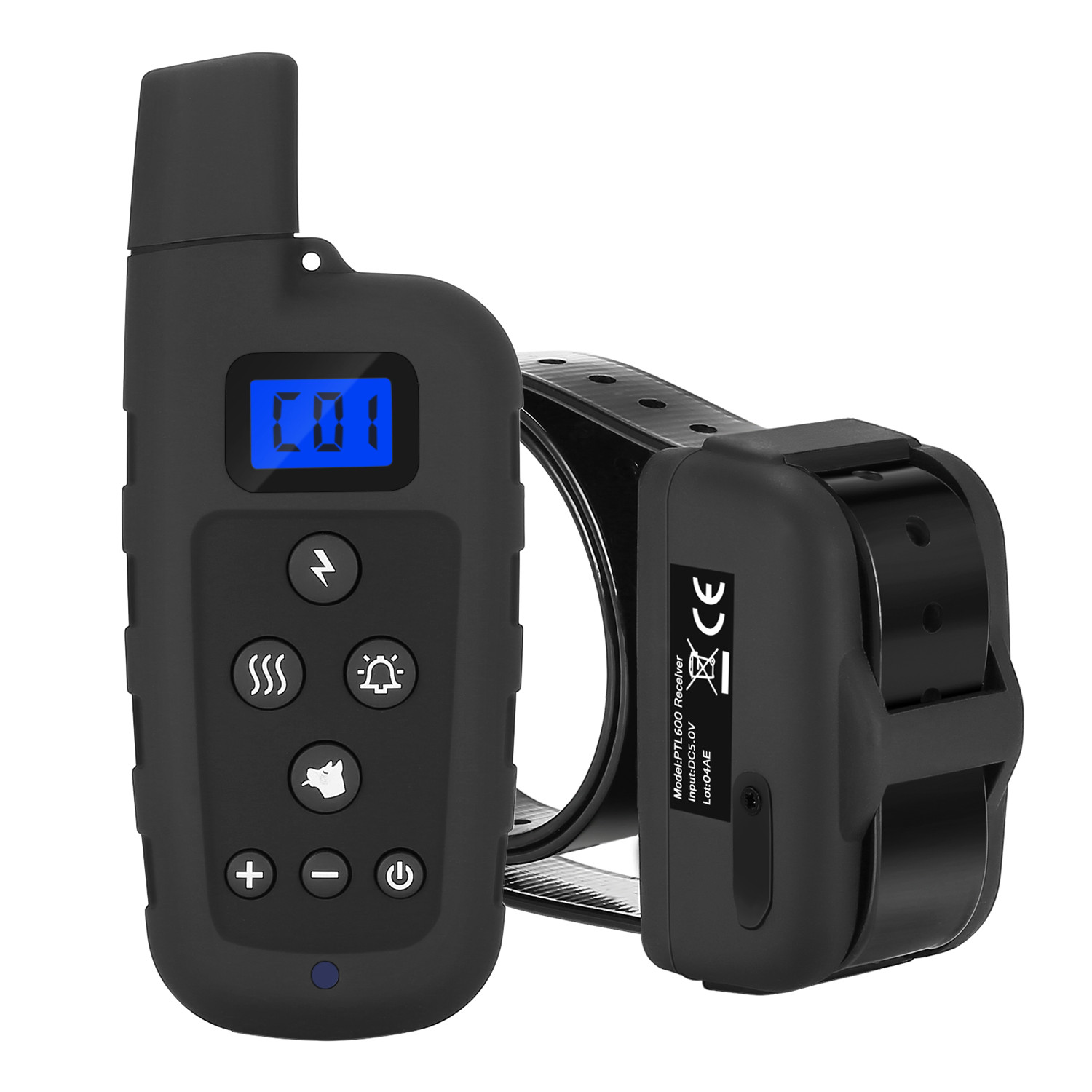 Buy 600 Meters Remote Dog Training E-collar with Beep/Vibration/Shock Electric Submersible train up to 3 dogs at wholesale prices