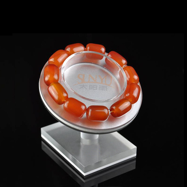 Quality Floor Custom Jewellery Display Stands Slanting Acrylic Storage Trays Bracelet Holders for sale
