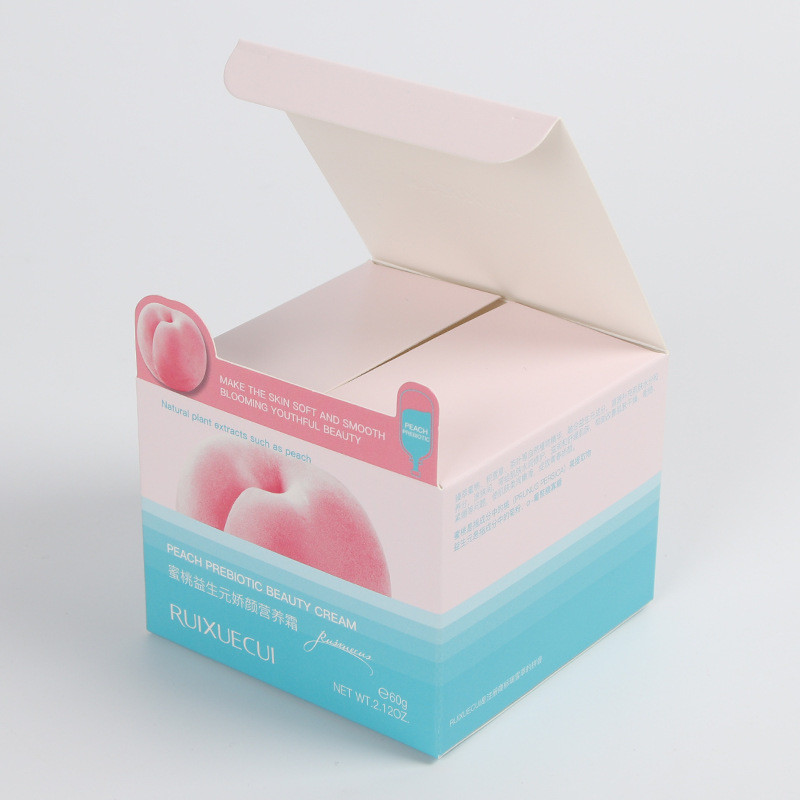 Buy cheap 350gsm Coated Paper Cream Square Packaging Boxes Embossing Textured from wholesalers