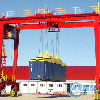 Quality Rubber-tyred Container portal Crane 45 ton for sale
