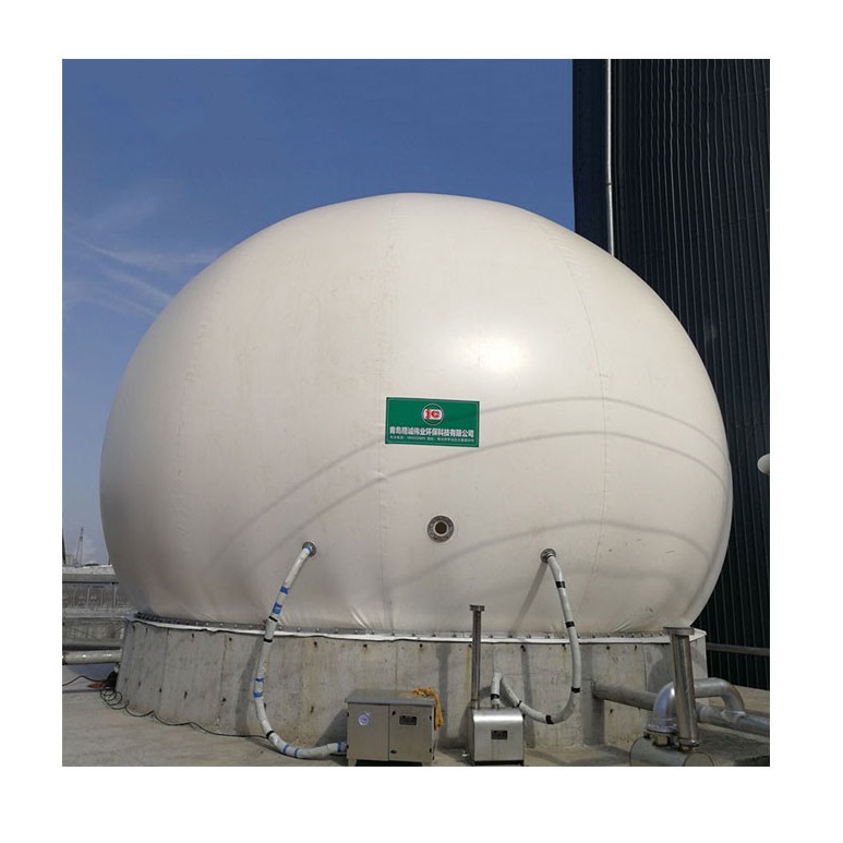 Quality 880m3 Double Film Biogas Gas Holder Recycling Anti Corrosion for sale