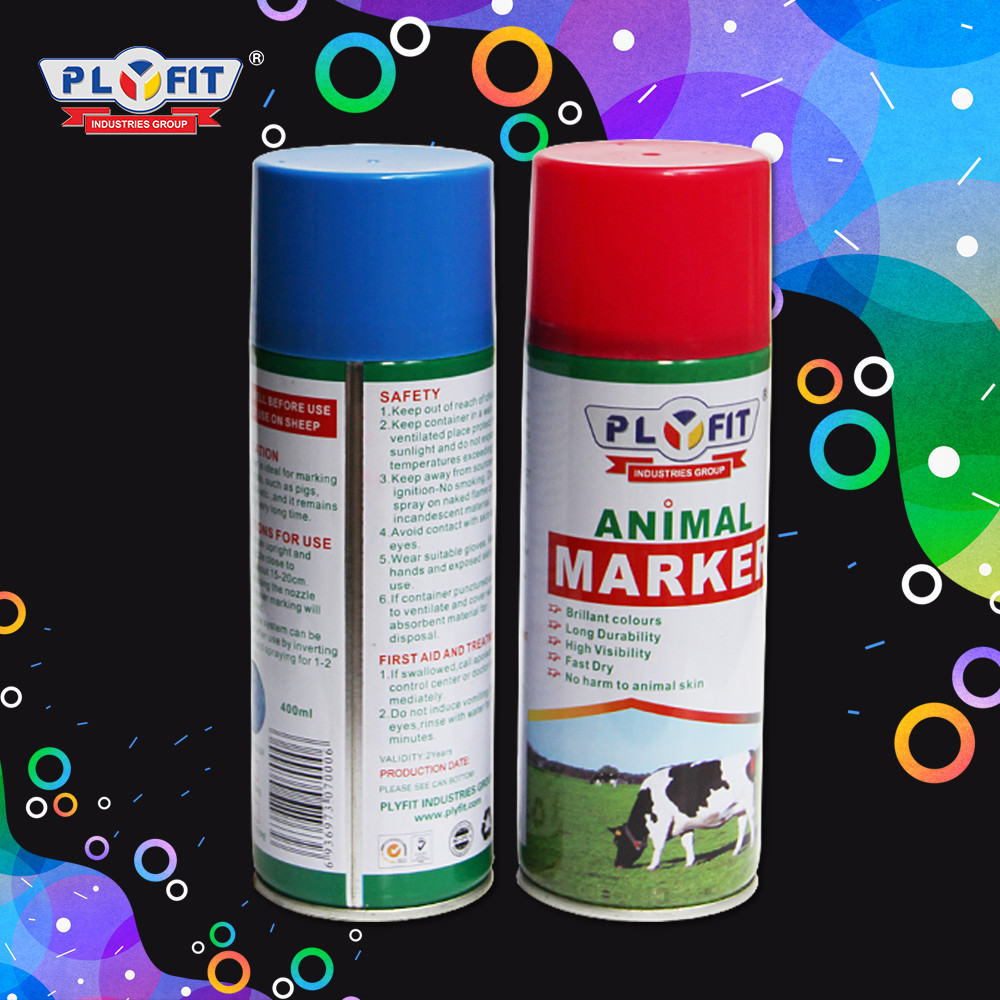 Buy 500ml Animal Marker Spray Florescent Color Oil Paint For Sheep Cattle Identification at wholesale prices
