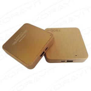 Quality Wood Box Shape Power Bank 5200mAh,External Battery Pack Promotional Gifts for sale