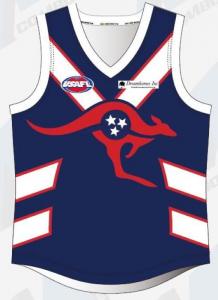 Quality Custom 4-14cm Sleeveless AFL Aussie Rules Jersey Singlets For training for sale